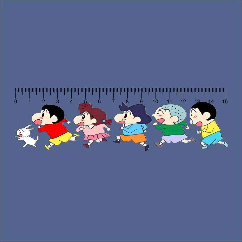 Thước kẻ nền trong hình Cushin và những người bạn dễ thương- Sango