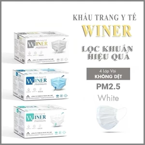 Khẩu trang y tế 4 lớp WINER lọc khuẩn hiệu quả (50 cái/ hộp)