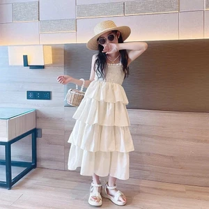 Váy bé gái 2 dây tầng phong cách công chúa Hàn Quốc thanh lịch sang chảnh cho bé