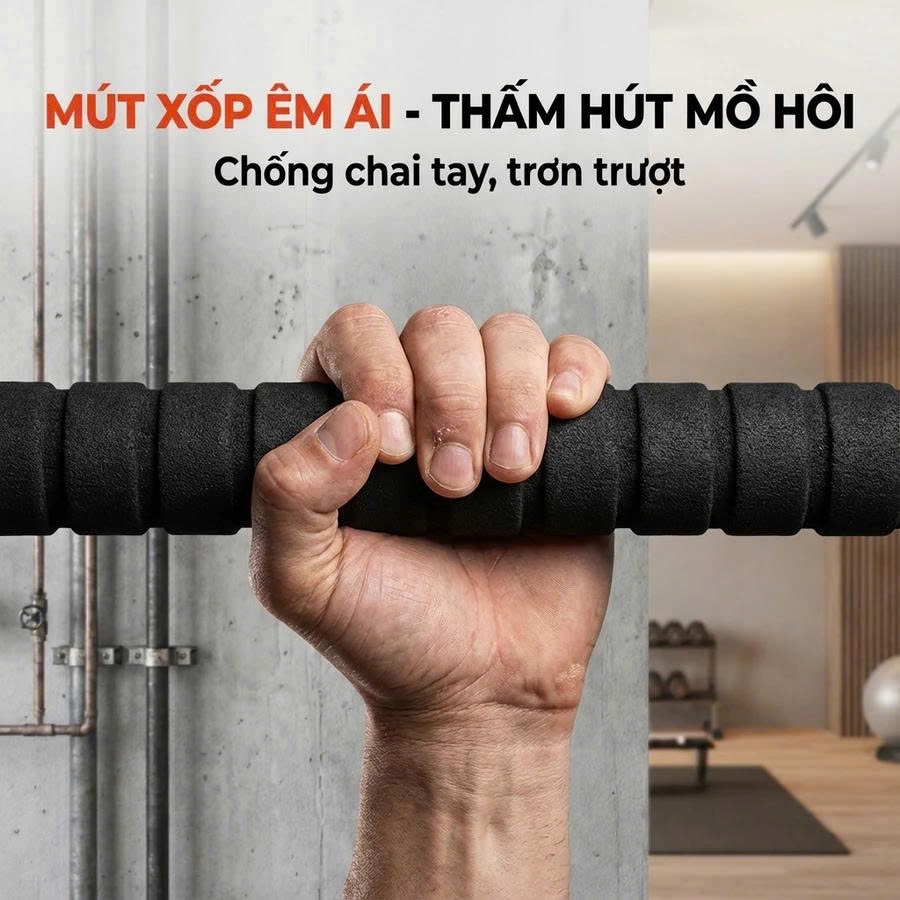 Xà Đơn Gắn Cửa Đa Năng 💎FREESHIP💎 Xà Đơn Treo Tường Tùy Chỉnh Kích Thước Không Cần Bắt Vít