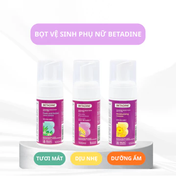 BỌT VỆ SINH PHỤ NỮ BETADINE DUNG TÍCH 100ML