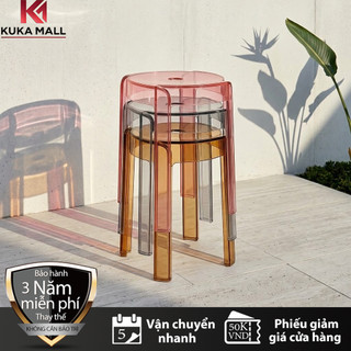 Ghế nhựa trong suốt, ghế trang trí, ghế ăn, bền đẹp, có thể xếp chồng lên nhau nhiều màu sắc