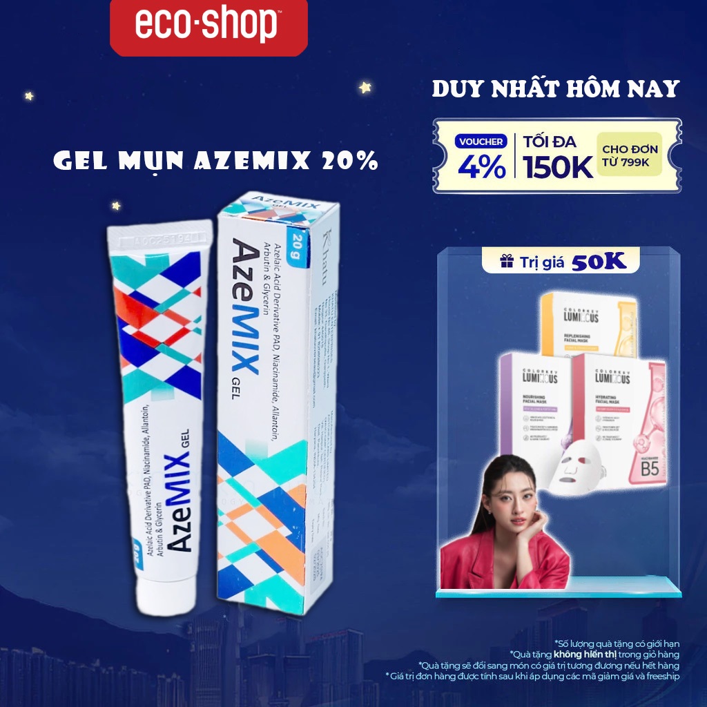 Kem Giảm Mụn Mờ Thâm Azemix Gel 20g - Hỗ Trợ Mờ Thâm, Sáng Da, Phục Hồi ...