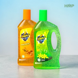 Nước lau sàn SWAT 1 Lít tinh dầu Thảo Mộc Hoa Lan kháng khuẩn thư giãn