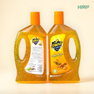 Nước lau sàn SWAT 1 Lít tinh dầu Thảo Mộc Hoa Lan kháng khuẩn thư giãn
