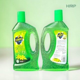 Nước lau sàn SWAT 1 Lít tinh dầu Thảo Mộc Hoa Lan kháng khuẩn thư giãn