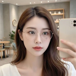 Kính Giả Cận Có Độ Nam Nữ ALOLA Kính Cận Gọng Đa Giác Kim Loại Chông Tia UV Ánh Sáng Xanh Đổi Màu Khi Ra Nắng