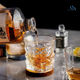 (TỔNG HỢP) Ly thủy tinh uống r.ượu ngoại, mạnh, WHISKY, CHIVAS, ROCK, MACALLAN WINE CUP sáng tạo, trong suốt