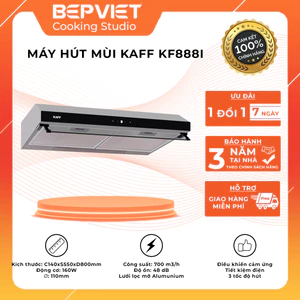 Máy hút mùi cổ điển Kaff KF888I [kích thước ngang 800mm công suất 700m3/h]