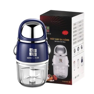 Máy Xay Đa Năng Misu Louis Cối Thủy Tinh Dày Bền 2 Lưỡi Inox Xay Sinh Tố, Thịt, Cua, xay đồ ăn dặm cho bé Cá,