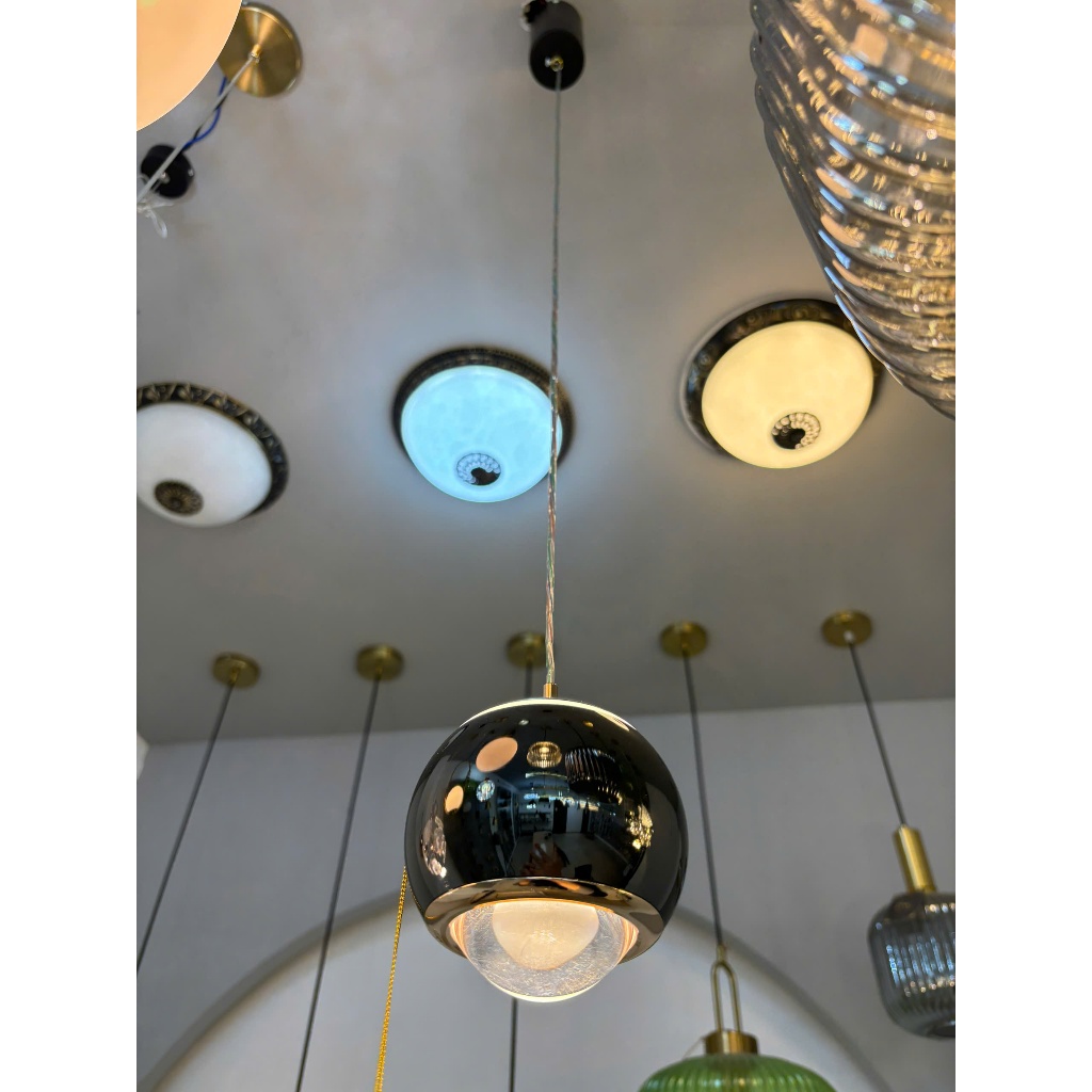 Đèn thả decor EVA XN039 D100mm phong cách hiện đại trang trí phòng khách, phòng ăn quán cafe bảo hành 12 tháng