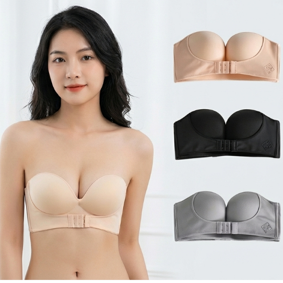Áo Ngực Không Dây Không Gọng – Áo Lót Nữ Chống Tuột Đệm Mỏng, Mặc Váy Hở Vai DORIS A336