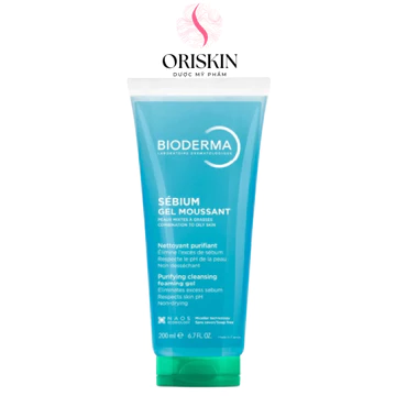 Bioderma Gel Rửa Mặt Tạo Bọt Cho Da Hỗn Hợp Và Da Dầu Bioderma Sebium Gel Moussant
