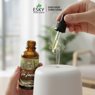 (THÊM NẮP BÓP) Tinh Dầu Nguyên Chất ESKY AROMA GARDEN Xông Phòng, Thư Giãn, Ngủ Ngon, Khử Mùi, Đuổi Muỗi 10ml