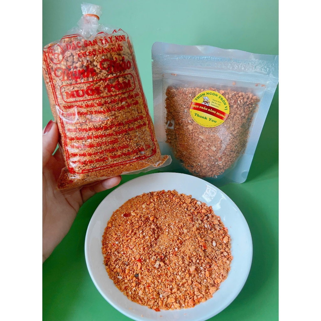 500g Muối Tôm Tây Ninh dạng Hạt loại đặc biệt