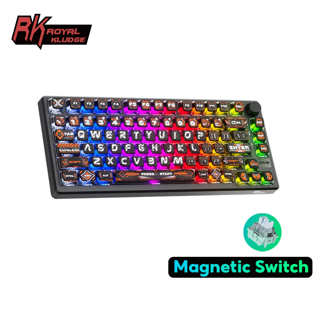 Bàn phím cơ chơi game RK Royal Kludge RKM75 HE 8000Hz 8K độ trễ cực ...