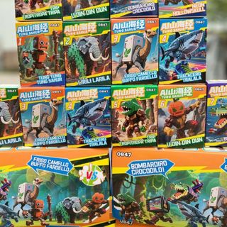 Đồ chơi lắp ghép xếp hình Tung Tung Sahur khối xây dựng đồ chơi gậy gỗ HT Toys