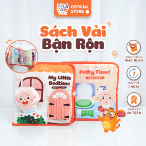 Sách vải bận rộn Lalala Baby đồ chơi vải đồ chơi đa tương tác đồ chơi montessori cho bé