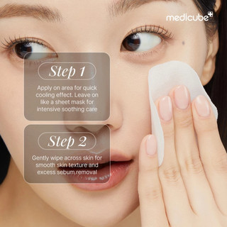 Bông tẩy da chết Medicube 100pcs/Exosome Cica Calming Pad làm dịu da