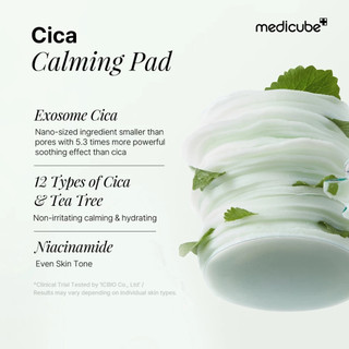 Bông tẩy da chết Medicube 100pcs/Exosome Cica Calming Pad làm dịu da