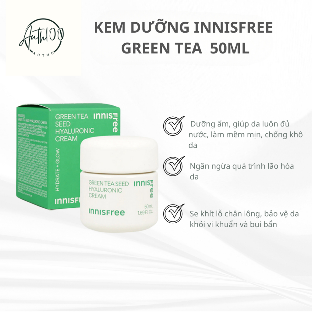 1/2027 Kem Dưỡng Trà Xanh Phục Hồi Da Innis Green Tea  Cream