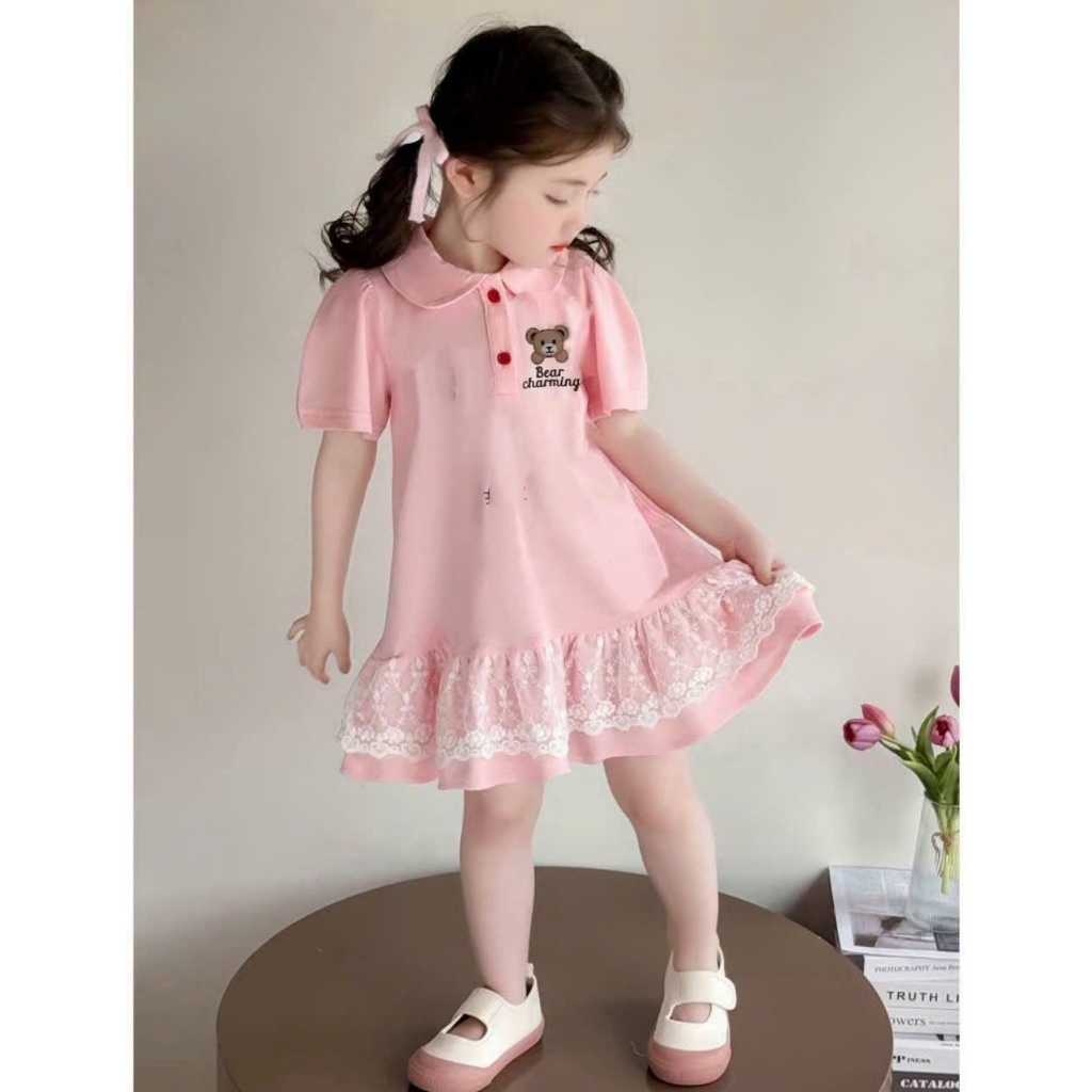 Váy trẻ em bé gái từ 1-12 tuổi Đầm trẻ em bé gái 9kg-35kg chất cotton mềm mịn