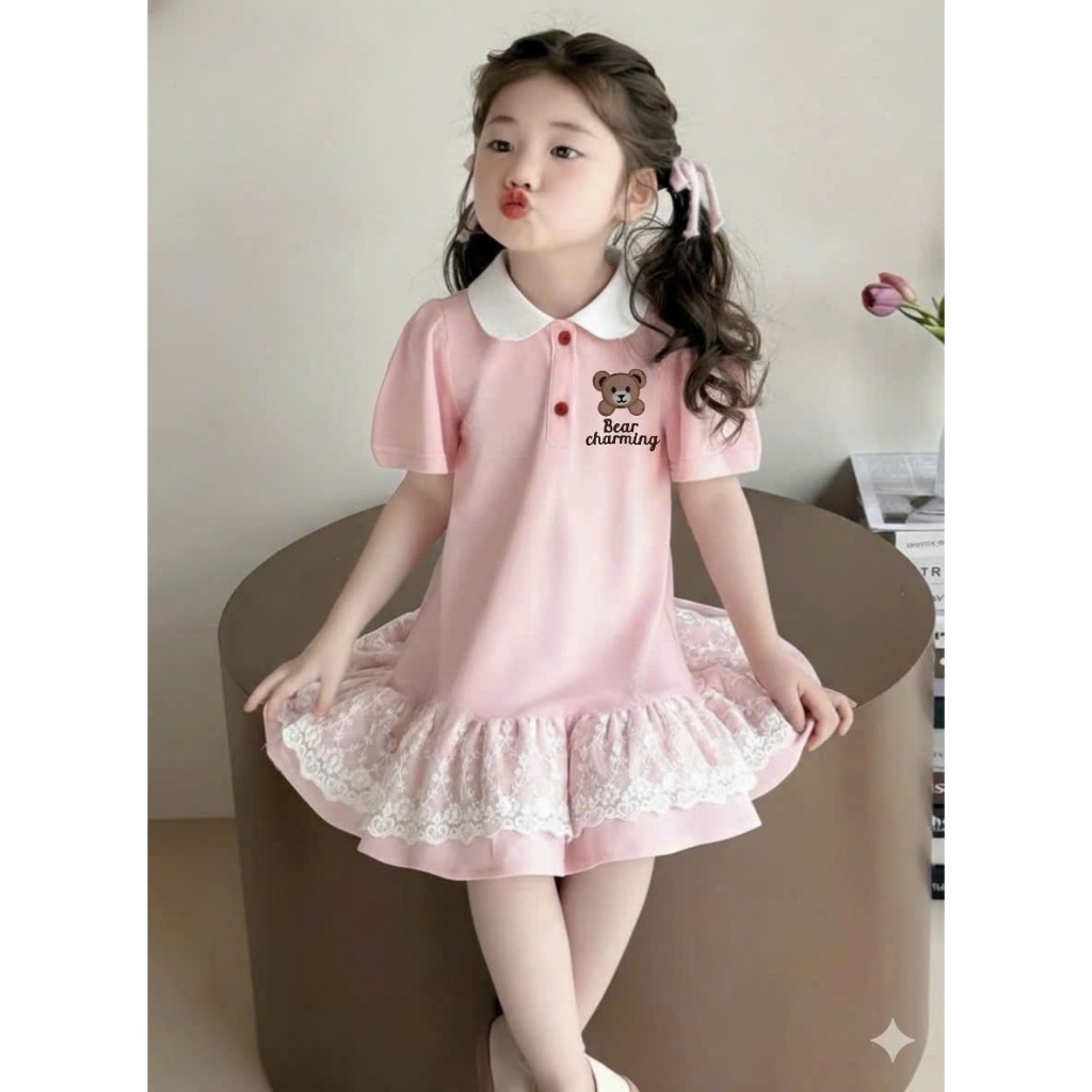 Váy trẻ em bé gái từ 1-12 tuổi Đầm trẻ em bé gái 9kg-35kg chất cotton mềm mịn