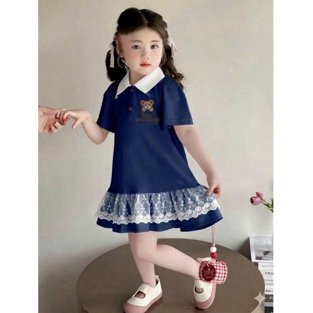 Váy trẻ em bé gái từ 1-12 tuổi Đầm trẻ em bé gái 9kg-35kg chất cotton mềm mịn