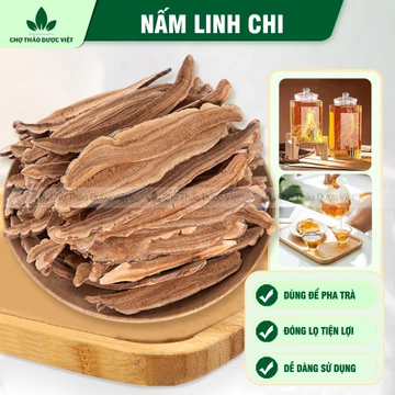Nấm linh chi Hàn Quốc 1kg, thái lát khô sạch, trà linh chi, giúp bồi bổ sức khỏe, ổn định huyết áp