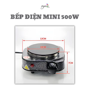 BẾP ĐIỆN MINI 500W màu đen bóng - LÀM HANDMADE, DIY, PHA TRÀ, CÀ PHÊ