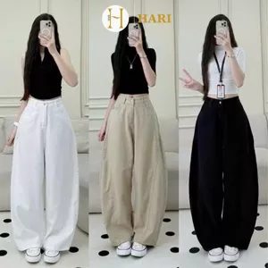 Quần Jeans Hari Form Rộng Unisex Màu Wash Retro Cá Tính