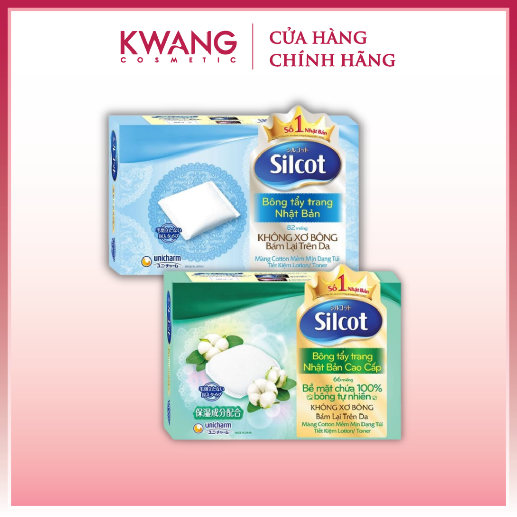 Bông Tẩy Trang Silcot 82 - 66 Miếng Mềm Mịn Sạch Sâu Nhật Bản | Shopee ...