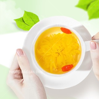 Hoa cúc vàng nguyên bông 100g, trà hoa cúc khô, cúc vàng pha trà, trang trí, decor - Lãn Ông