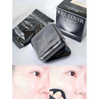 Phấn Nước Clio Kill Cover The New Founwear Cushion SPF50+ PA+++ 2 Lõi Che Khuyết Điểm Cho Da Dầu