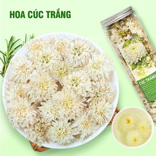 Hoa cúc trắng khô 100g, bạch cúc, trà cúc trắng, nguyên bông, dùng pha trà, nấu nước sâm - Lãn Ông