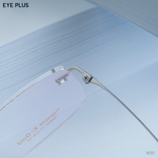 [RM] Kính Cận Gọng Khoan Dáng Đa Giác Nam Nữ Reeman 9051 Eye Plus Gọng Kính Titanium Bền Đẳng Cấp