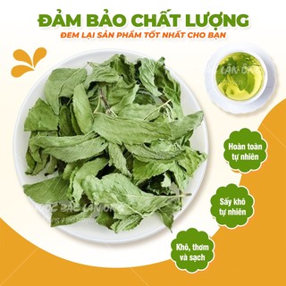Lá bạc hà sấy lạnh 100g, trà bạc hà sạch thơm giúp thơm miệng, giảm căng thẳng, xông hơi giải cảm