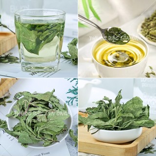 Lá bạc hà sấy lạnh 100g, trà bạc hà sạch thơm giúp thơm miệng, giảm căng thẳng, xông hơi giải cảm
