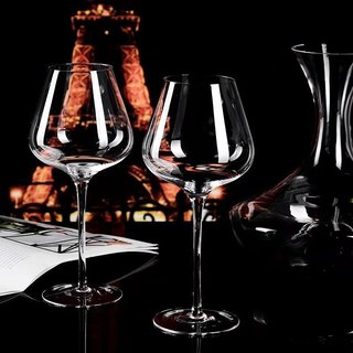 Ly rượu vang thủy tinh pha lê 450ML, Ly rượu vang đỏ Burgundy, kiểu dáng sang trọng nhỏ gọn wine glass