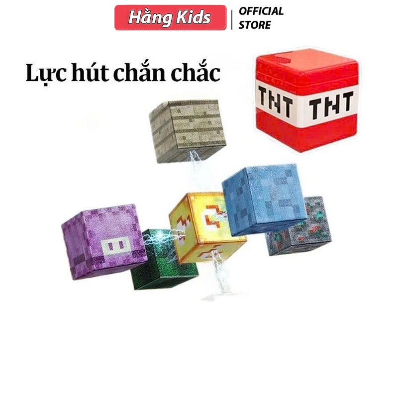 Đồ Chơi 500 Khối Nam Châm Từ Tính Đồ Chơi Mô Hình Lắp Ráp Kiến Trúc khối nam châm từ tính Mincraft