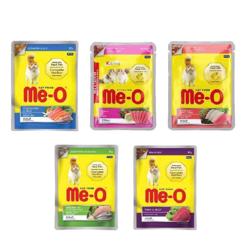 [Combo 5,12 Gói] Pate Cho Mèo Me-O Dinh Dưỡng Đa Dạng Cho Mèo Trưởng Thành Và Mèo Con