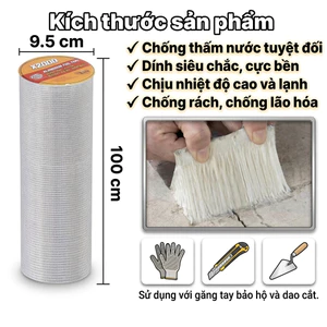 Băng Keo Chống Thấm KHỔ 100CM, băng dính X2000 SIÊU DÍNH, vá vết thủng, tủ kính, mái nhà chống dột
