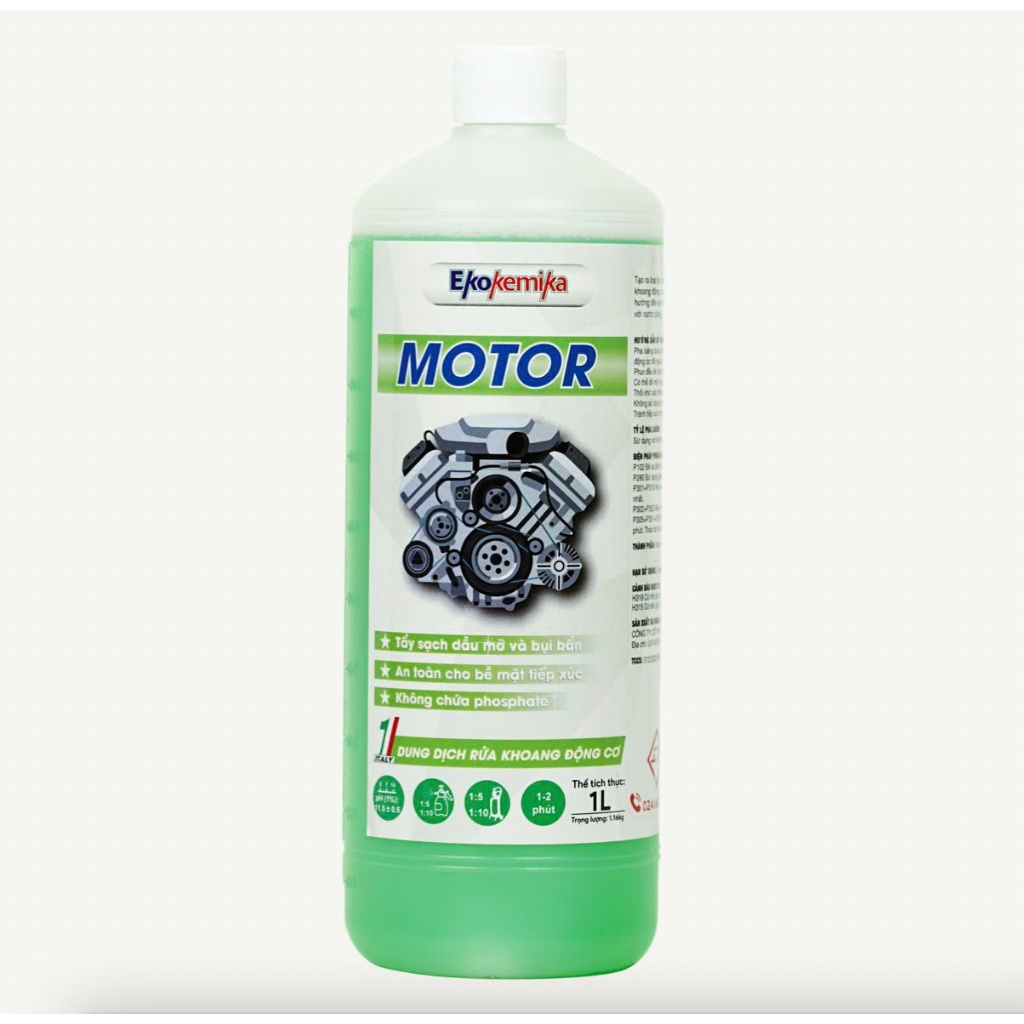 DUNG DỊCH RỬA KHOANG ĐỘNG CƠ - KHOANG MÁY EKOKEMIKA MOTOR 1L