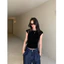 Áo Thun Nữ Tay Hến Cổ Thuyền Nhún Eo Basic RANSHI Ôm Body Tôn Dáng Chất Thun Cotton Mềm Mát - RA358