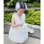 Đầm dự tiệc bé gái sát nách dáng xòe công chúa, váy tiểu thư sang chảnh phong cách Hàn Quốc mẹ bé