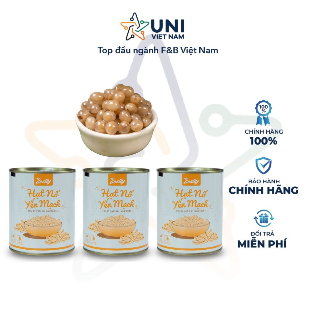 Hạt Nổ Yến Mạch Zestty 850g ( không bao gồm nắp ) Giòn Dai Làm Topping ...