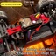 Xe tải địa hình điều khiển từ xa RC tốc độ 75km/h, động cơ không phanh 2433, hộp số kim loại, tỷ lệ 1:12,dẫn động 4 bánh