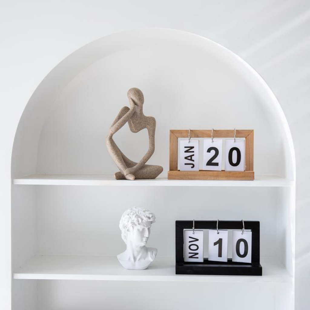 𝐂𝐌𝐀𝐑𝐓.𝐆𝐢𝐚 𝐝𝐮̣𝐧𝐠 Lịch Để Bàn Gỗ Lịch Lật Decor Trang Trí Bằng Gỗ Tự Nhiên MS5 [CMART GIA DỤNG TIỆN ÍCH] | BigBuy360 - bigbuy360.vn
