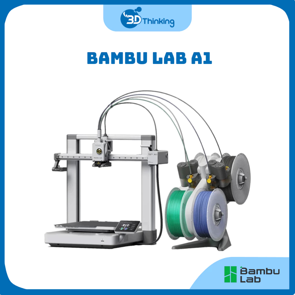 Máy In 3D Nhiều Màu Bambu Lab A1 Chính Hãng Bản Quốc Tế (Hỗ Trợ Kỹ Thuật Trọn Đời) [HCM]