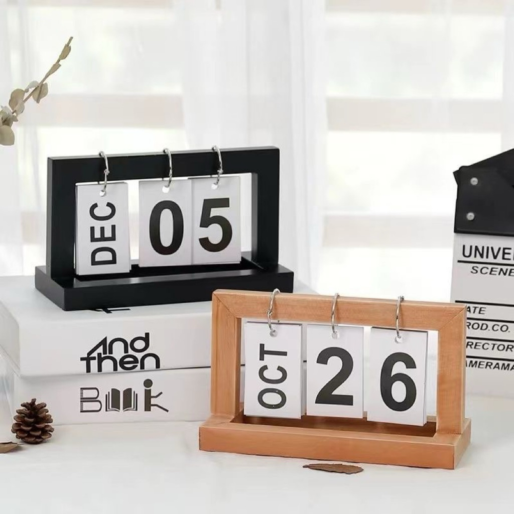 𝐂𝐌𝐀𝐑𝐓.𝐆𝐢𝐚 𝐝𝐮̣𝐧𝐠 Lịch Để Bàn Gỗ Lịch Lật Decor Trang Trí Bằng Gỗ Tự Nhiên MS5 [CMART GIA DỤNG TIỆN ÍCH] | BigBuy360 - bigbuy360.vn